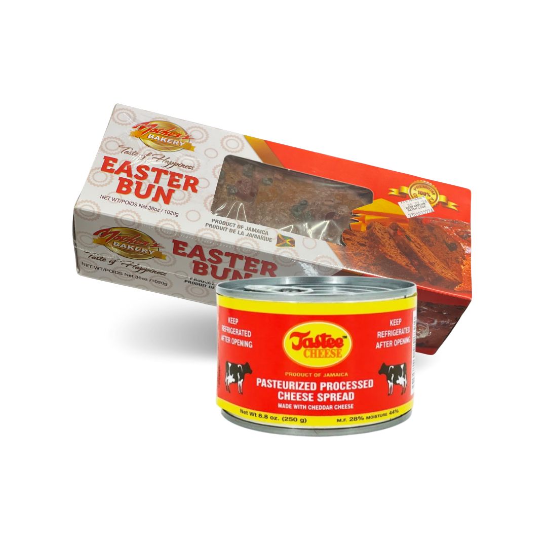 Mother's Easter Bun 44oz  With Box and Tastee Cheese 250G Bundle (20 Boxes)